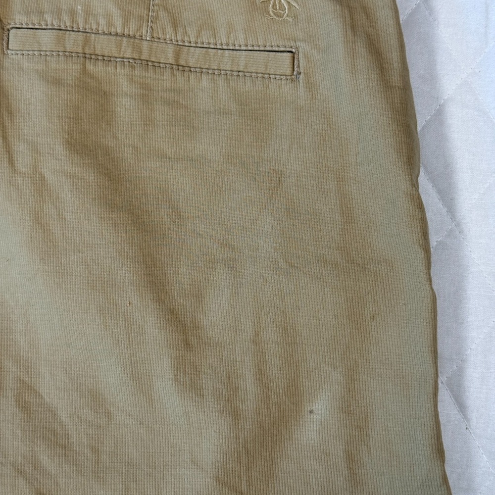 Original Penguin Men's 38 Slim Fit Stretch Shorts Khaki Kelp 8" Inseam NWT - Picture 10 of 10